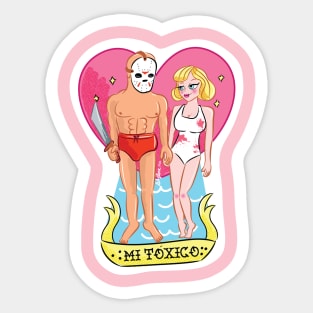 Halloween love toxic Sticker